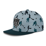 Headster Snapback Hat Slap Shot Celestial Blue