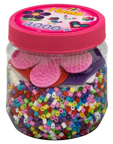 Hama Midi Beads and Pegboards in Tub Pink