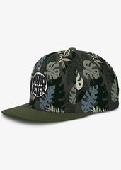Headster Snapback Hat Leaf Up Charcoal
