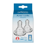 Dr. Brown's Narrow Silicone Nipple Level 1, 2 Pack