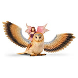 Schleich Fairy in Flight on Glam Owl (70789)