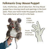 Folkmanis Hand Puppet Gray Mouse