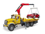 Bruder MACK Granite Tow Truck with Roadster (02829)