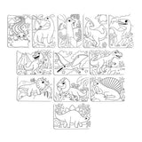 Ooly Undercover Art Hidden Pattern Coloring Activity Art Cards Dino Tales