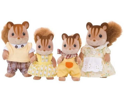 Calico Critters Walnut Squirrel Family