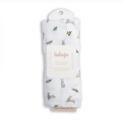 Lulujo Swaddle Blanket Bunnies