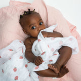 Lulujo Swaddle Blanket Strawberries