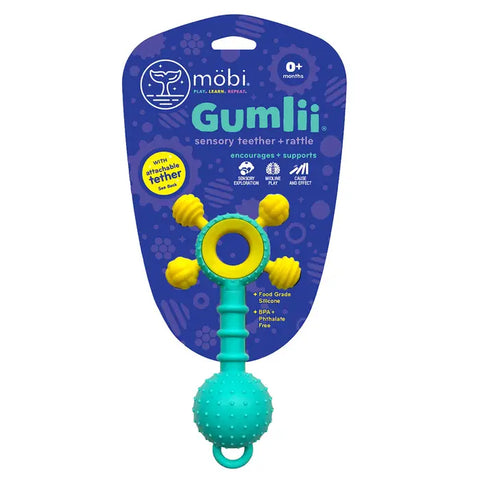 Mobi Gumlii Sensory Teether and Rattle