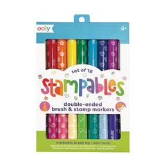 Ooly Stampables Double-Ended Stamp & Brush Markers