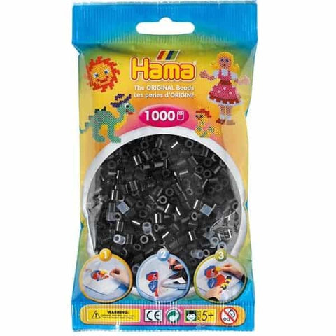 Hama 1K Midi Beads in Bag Black