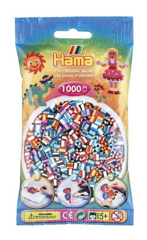Hama 1K Midi Beads in Bag Striped