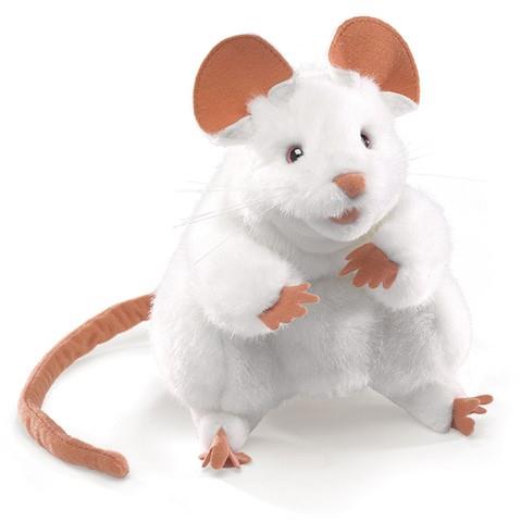 Folkmanis Hand Puppet White Mouse