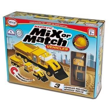 Popular Playthings Magnetic Mix or Match Vehicles Construction