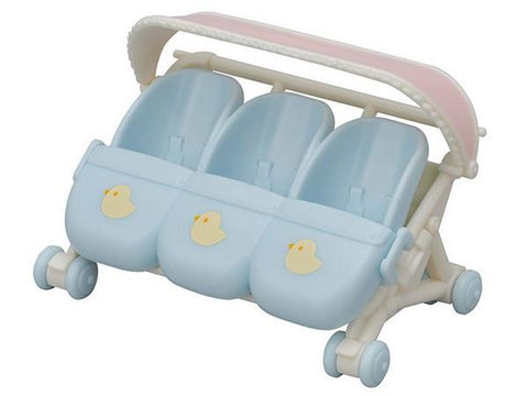 Calico Critters Triplets Stroller & Car Seats