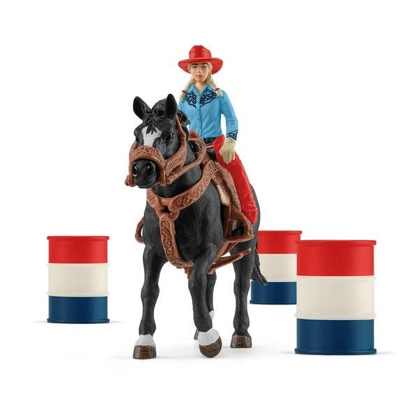 Schleich Barrel Racing with Cowgirl (42576)