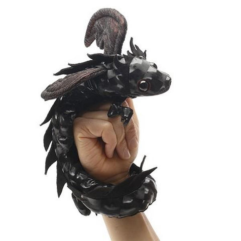 Folkmanis Wristlet Finger Puppet Midnight Dragon