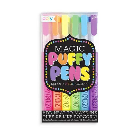 Ooly Magic Puffy Pens Neon