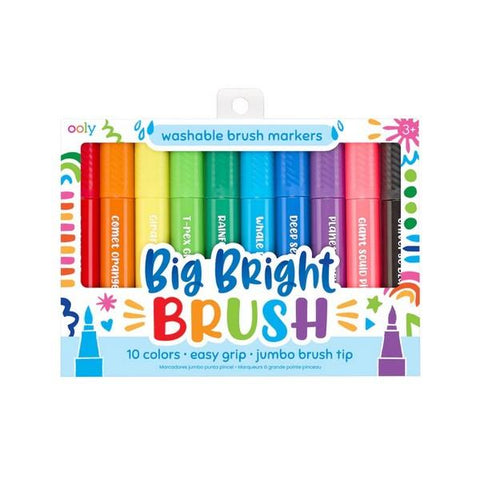 Ooly Big Bright Brush Jumbo Washable Markers