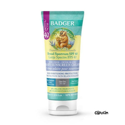 Badger Baby Mineral Sunscreen Cream SPF 40