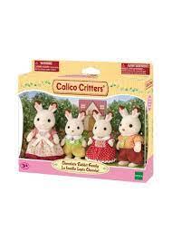 Calico Critters Chocolate Rabbit Family