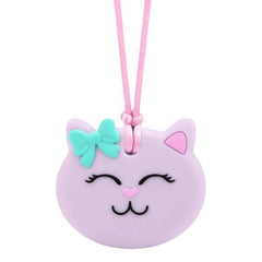 Munchables Chew Pendant Purple Cat