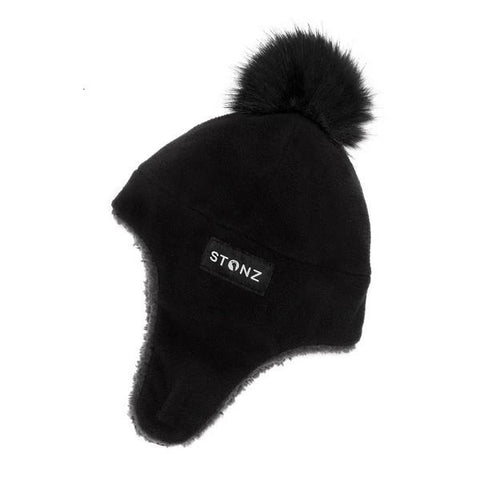 Stonz Baby Fleece Hat 6-18 Mos Black