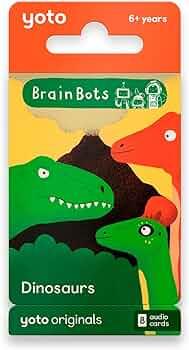 Yoto Audio Cards Pack Brain Bots: Dinosaurs