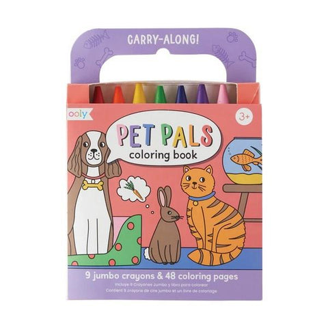 Ooly Carry Along Coloring Book Pet Pals