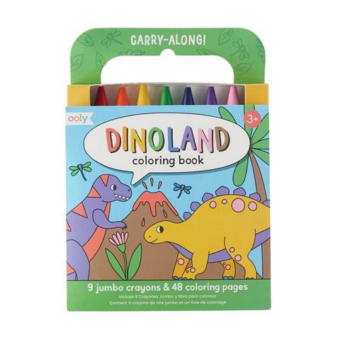 Ooly Carry Along Coloring Book Dino Land