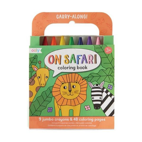 Ooly Carry Along Coloring Book On Safari