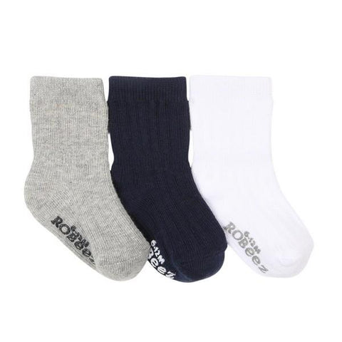 Robeez Infant Socks Boy Basics 3 Pack