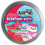 Crazy Aaron's Thinking Putty Scentsory 2-in-1 Watermelon & Birthday Cake