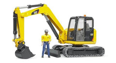 Bruder CAT Mini Excavator with Worker (02467)