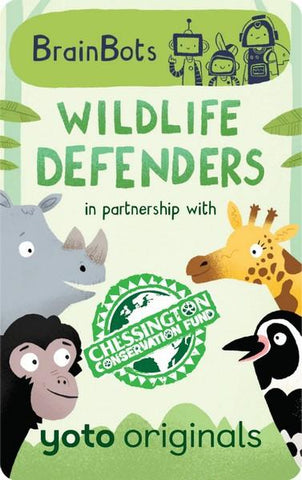 Yoto Audio Card Brain Bots Wildlife Defenders