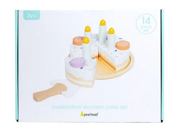 Pearhead Celebration Wooden Cake Set