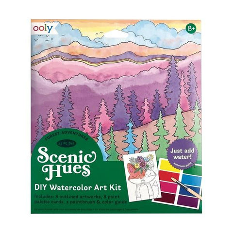 Scenic Hues DIY Watercolor Art Kit Forest Adventure