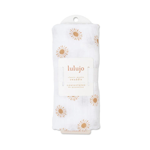 Lulujo Swaddle Blanket Suns