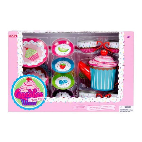 Schylling Cupcake Tin Tea Set