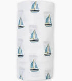 Lulujo Swaddle Blanket Sailboats