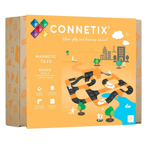 Connetix Roads Ramps and Intersections 16 Pieces