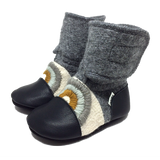 Nooks Felted Booties Embroidered 0-18 Mos
