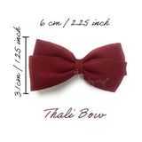 Baby Wisp Thali Faux Suede Bow Headband | Bumble Tree