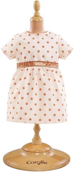 Corolle 14" Doll Fashions Rose Gold Dress