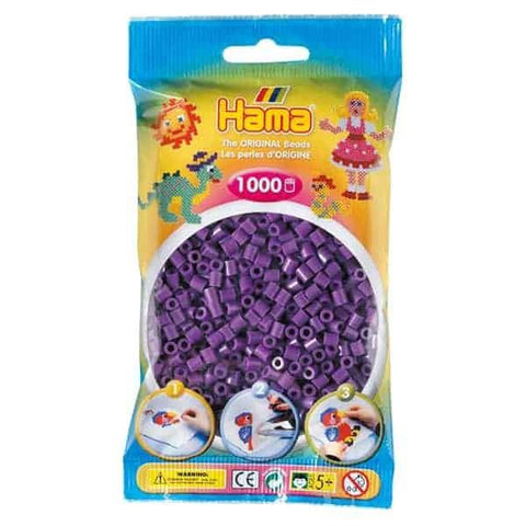 Hama 1K Midi Beads in Bag Purple
