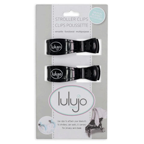 Lulujo Stroller Clips 2 Pack Black