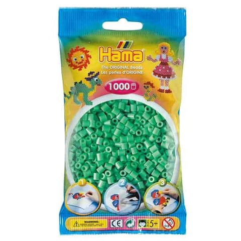Hama 1K Midi Beads in Bag Light Green