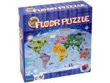 Cobble Hill Floor Puzzle Map of the World | Bumble Tree