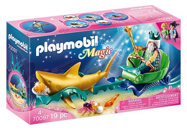 Playmobil King of the Sea with Shark Carriage (70097)