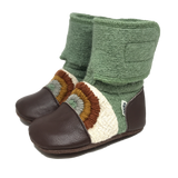 Nooks Felted Booties Embroidered 0-18 Mos | Bumble Tree