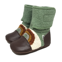 Nooks Felted Booties Embroidered 0-18 Mos | Bumble Tree